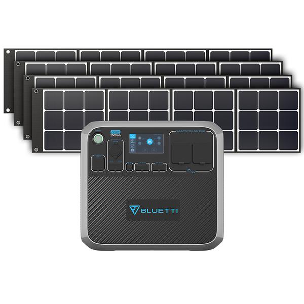 recharge solaire batterie externe 220V solaire Bluetti AC200P